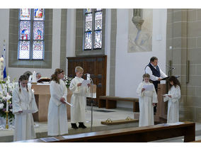 Dankgottesdienst der Kommunionkinder (Foto: Karl-Franz Thiede)